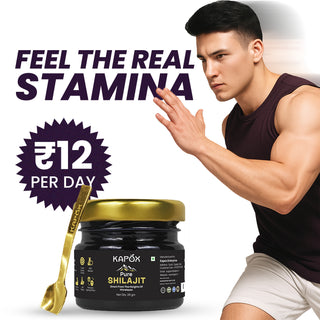 Kapox Himalayan Shilajit Gold Resin | Boosts Energy, Stamina & Strength | Grade A Pure Shilajit – 20g