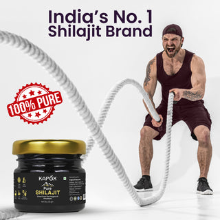 Kapox Himalayan Shilajit Gold Resin | Boosts Energy, Stamina & Strength | Grade A Pure Shilajit – 20g