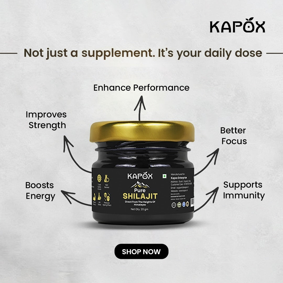 Kapox Himalayan Shilajit Gold Resin