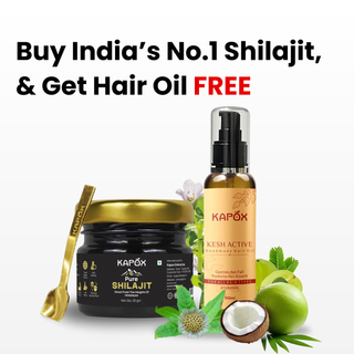 Kapox Himalayan Shilajit Gold Resin | Boosts Energy, Stamina & Strength | Grade A Pure Shilajit – 20g